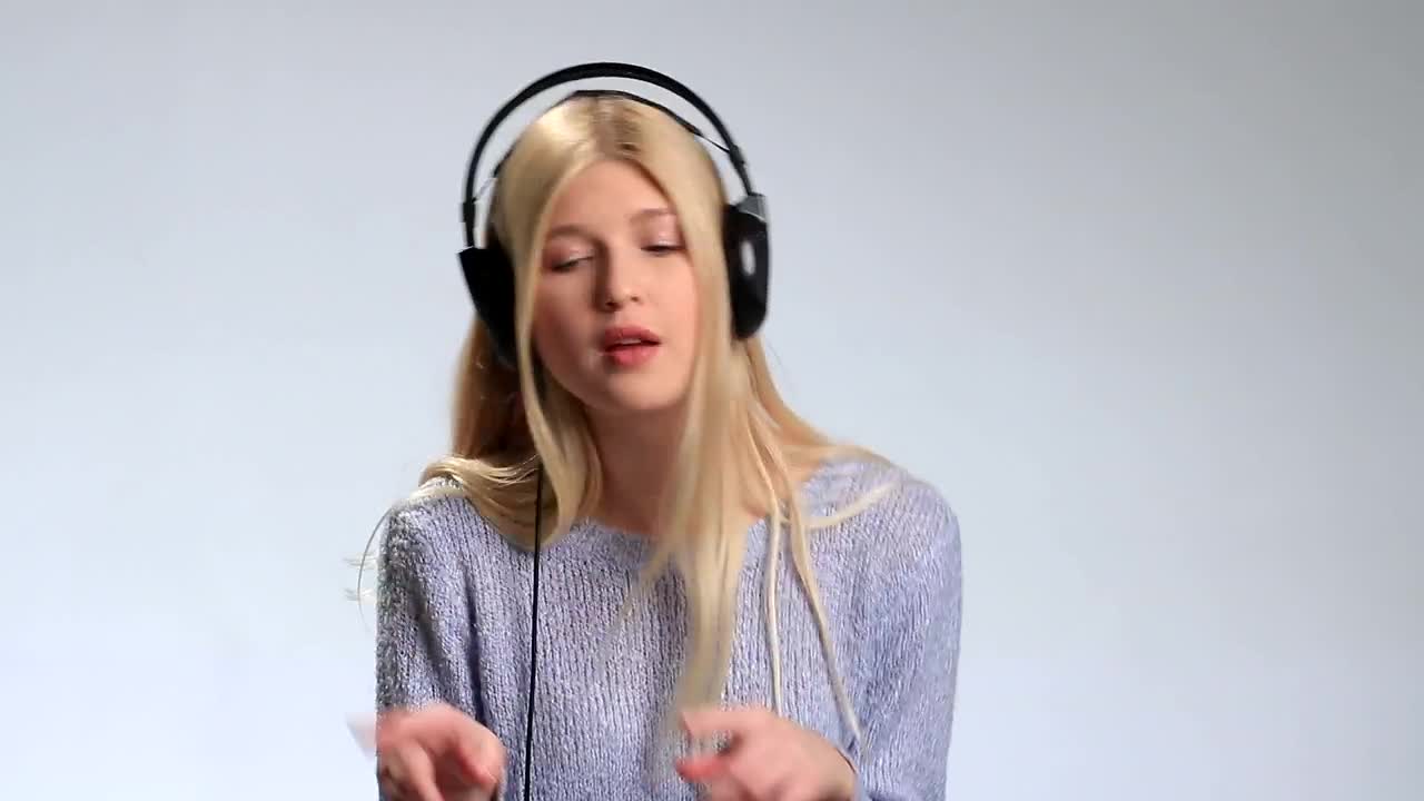 Stock Footage Woman Dancing While Listening To Music Live Wallpaper Free