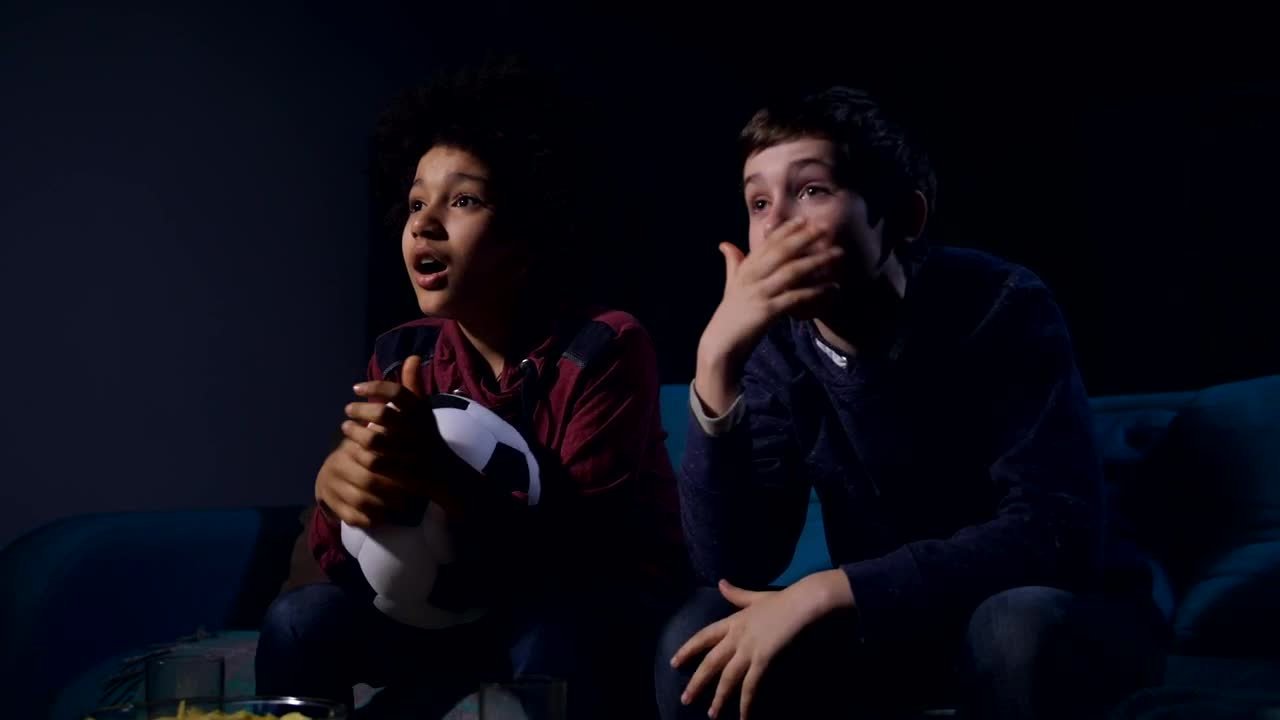 Stock Footage Young Fans Watching Sport Live Wallpaper Free