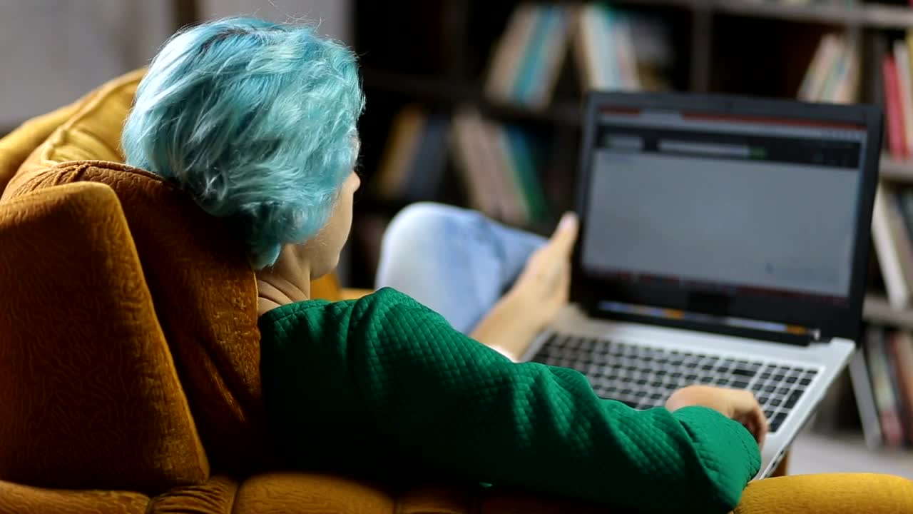 Stock Footage Young Woman Shopping On Her Laptop Live Wallpaper Free