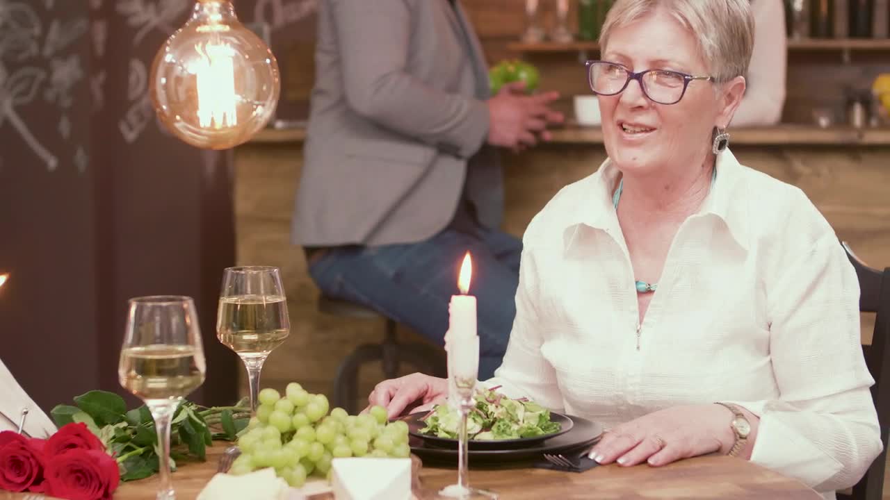 Stock Footage Woman Given A Ring During Dinner Live Wallpaper Free