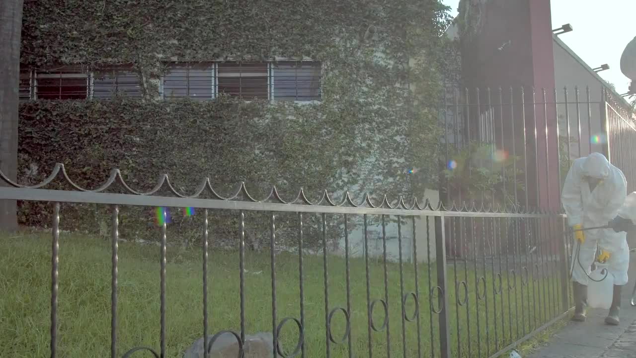 Stock Footage Workers Disinfected And Sanitized A Garden Live Wallpaper Free