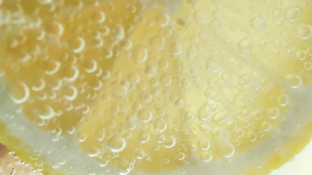 Stock Footage Yellow Lemon Slice In Soda Live Wallpaper Free