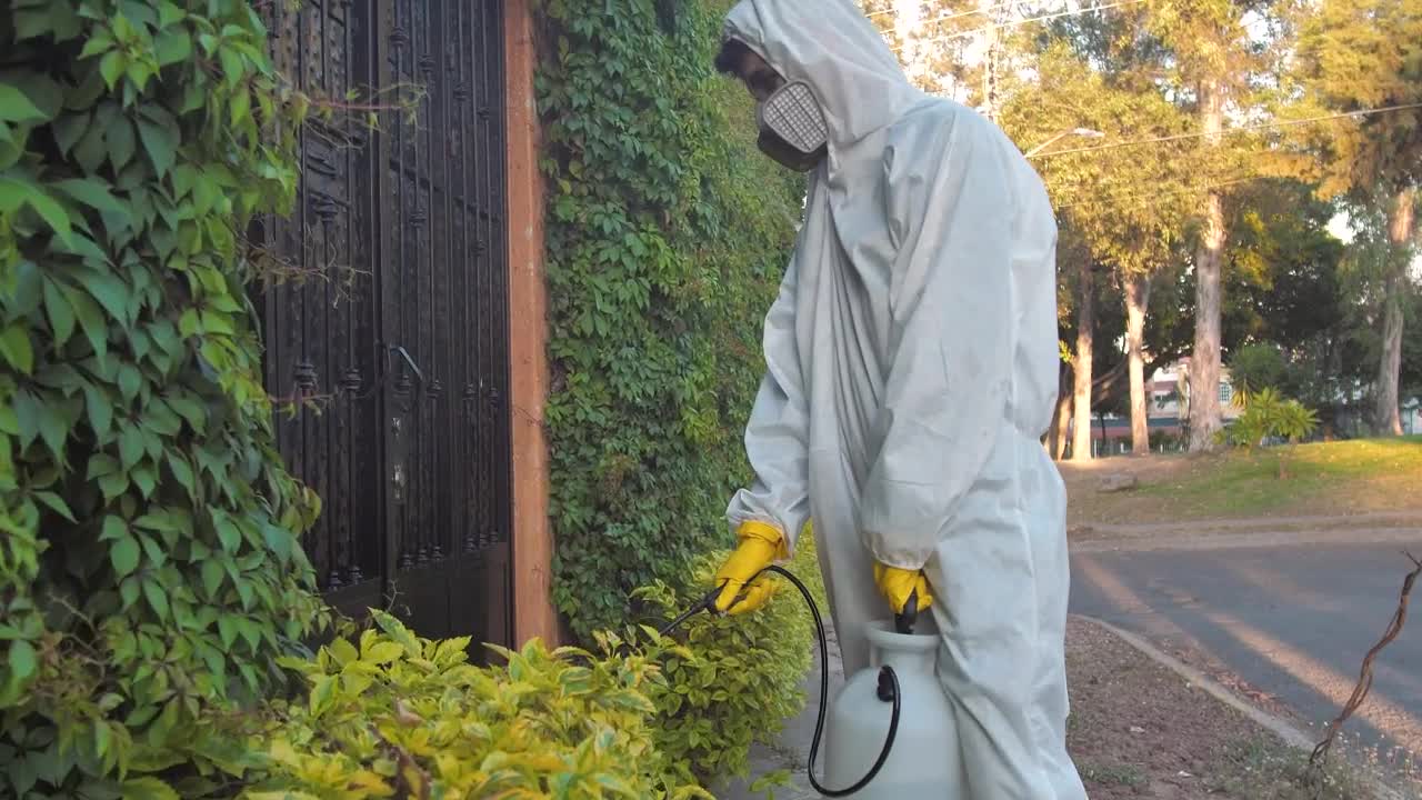 Stock Footage Workers In Hazmat Suits In The Street Live Wallpaper Free