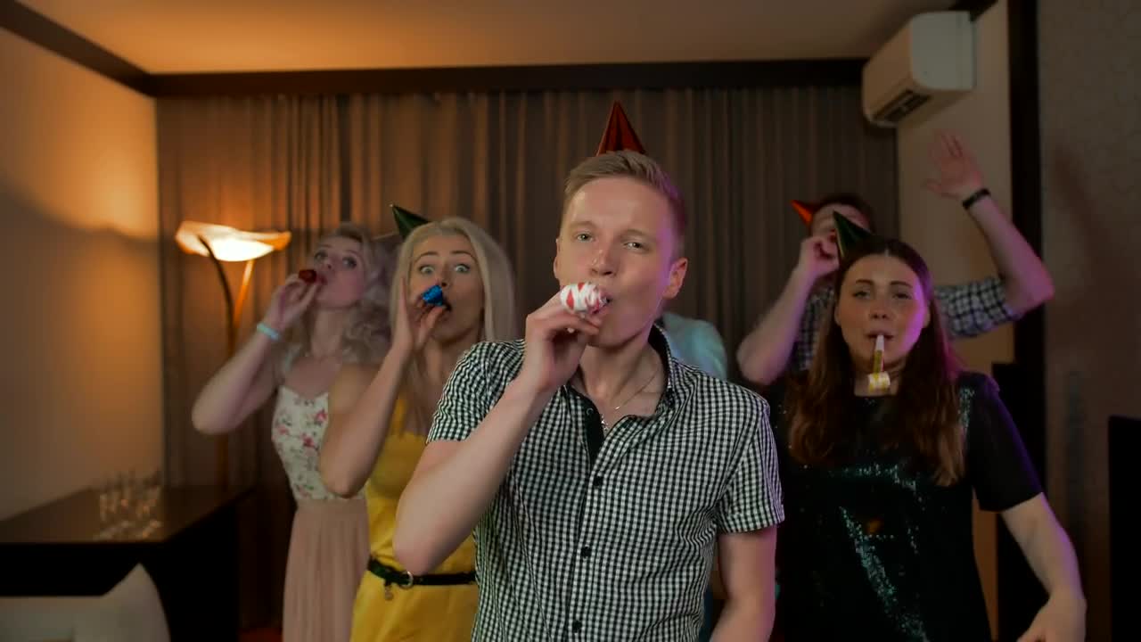 Stock Footage Young People Sending Congratulations On Birthday Live Wallpaper Free