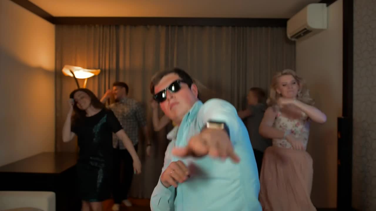 Stock Footage Young People Dancing Wildly Inside A Room Live Wallpaper Free