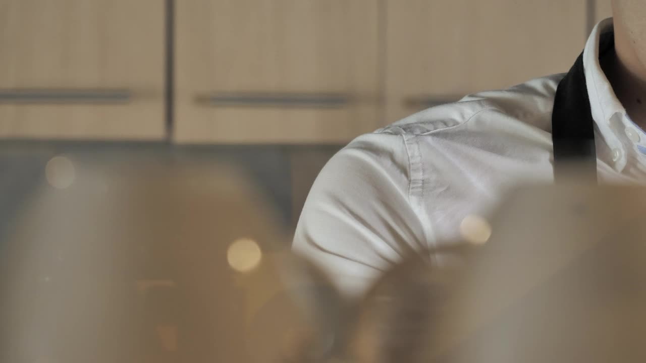 Stock Footage Young Man Preparing Coffee In A Coffee Shop Live Wallpaper Free