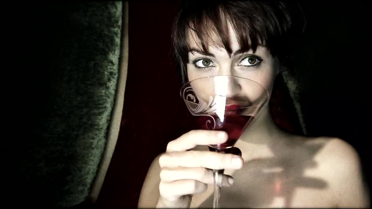 Stock Footage Woman Drinking A Cocktail Live Wallpaper Free