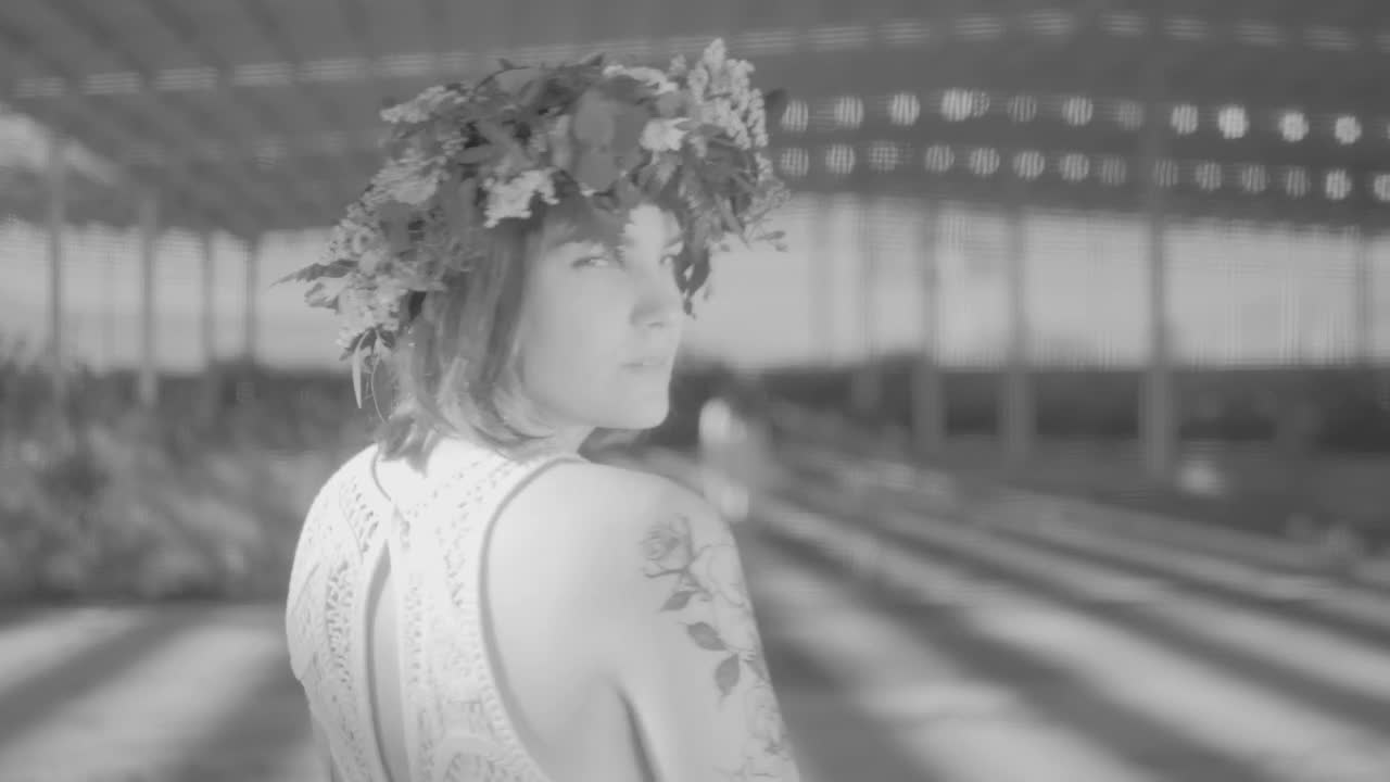 Stock Footage Woman Wearing A Wreath Walking Towards Another Woman In An Live Wallpaper Free