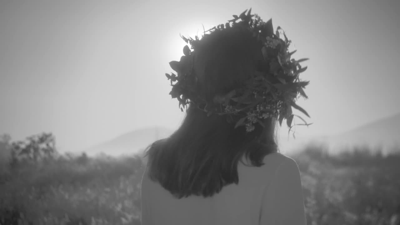 Stock Footage Women Wearing A Wreath Of Flowers Walking And Dancing In Live Wallpaper Free