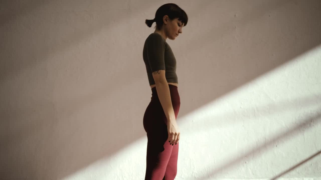 Stock Footage Woman In Natarajasana Lord Of The Dance Pose Live Wallpaper Free