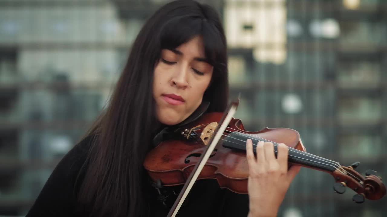 Stock Footage Woman Playing The Violin With Skill Live Wallpaper Free