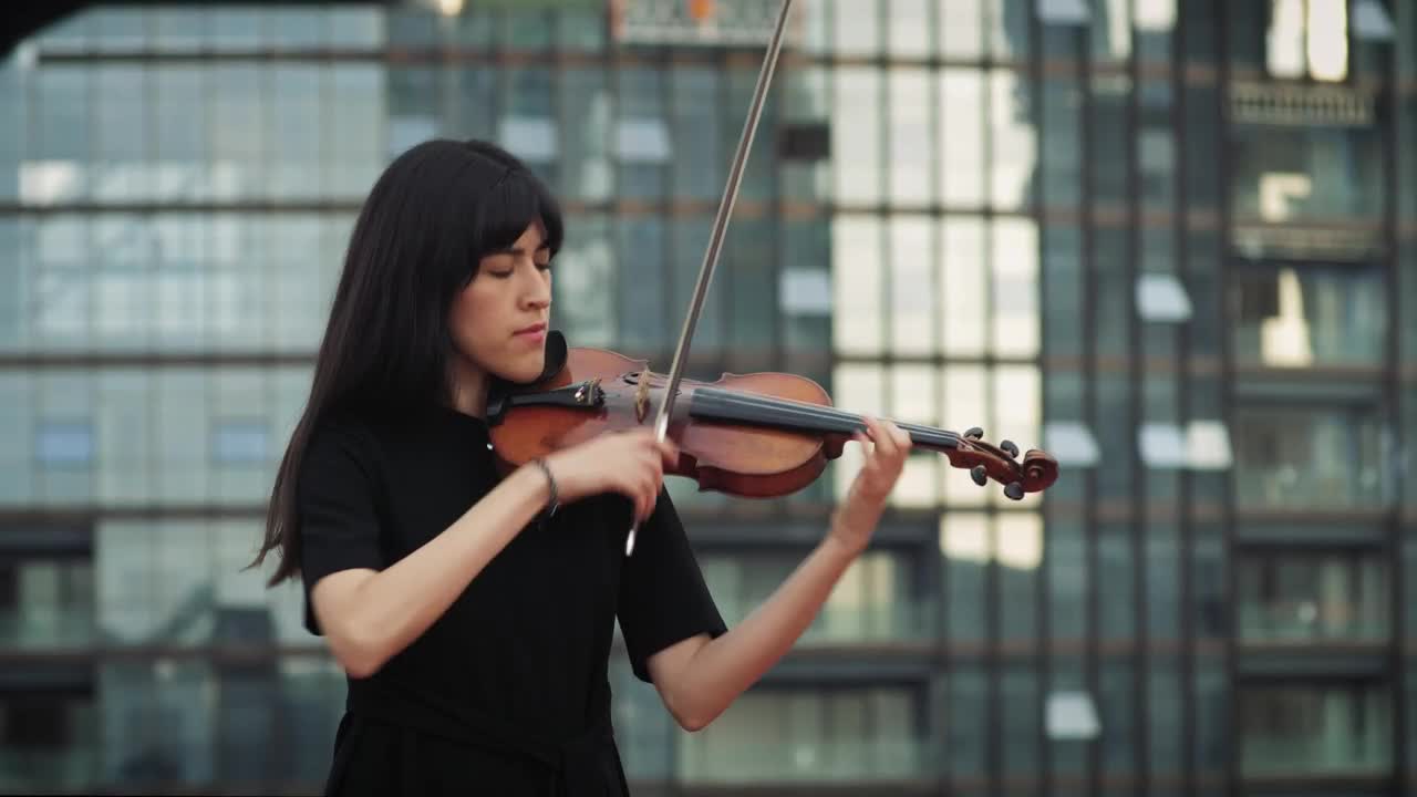 Stock Footage Woman Playing Violin Live Wallpaper Free
