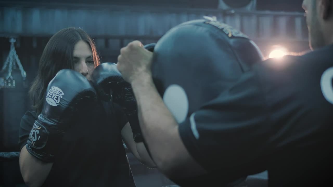 Stock Footage Woman Practicing Box Live Wallpaper Free