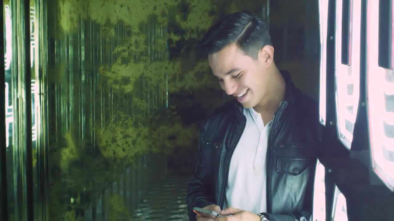 Stock Footage Young Man Texting At A Club Live Wallpaper Free
