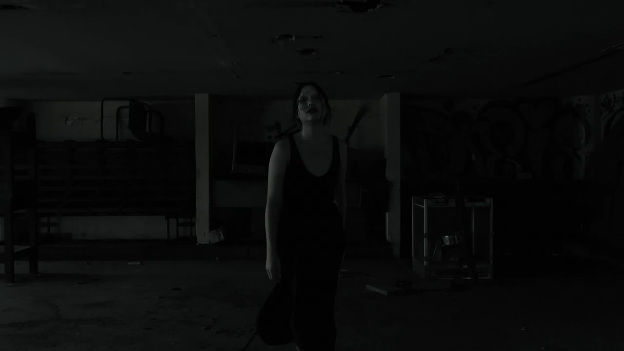 Stock Footage Zombie Walking Forward At Abandoned Place Live Wallpaper Free