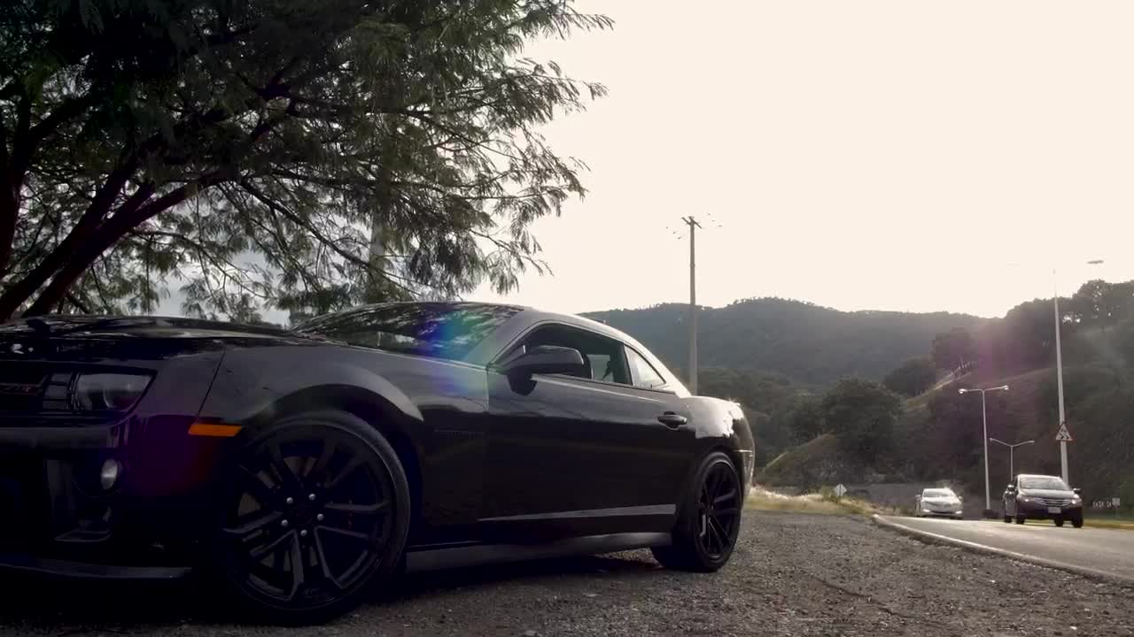 Stock Footage Woman Exits Parked Sports Car Live Wallpaper Free