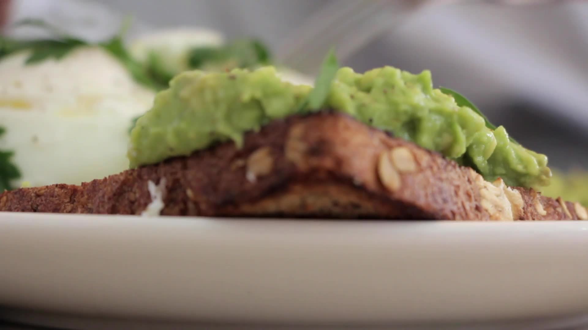 Free Video Avocado Toast Salad Close Up Video Live Wallpaper