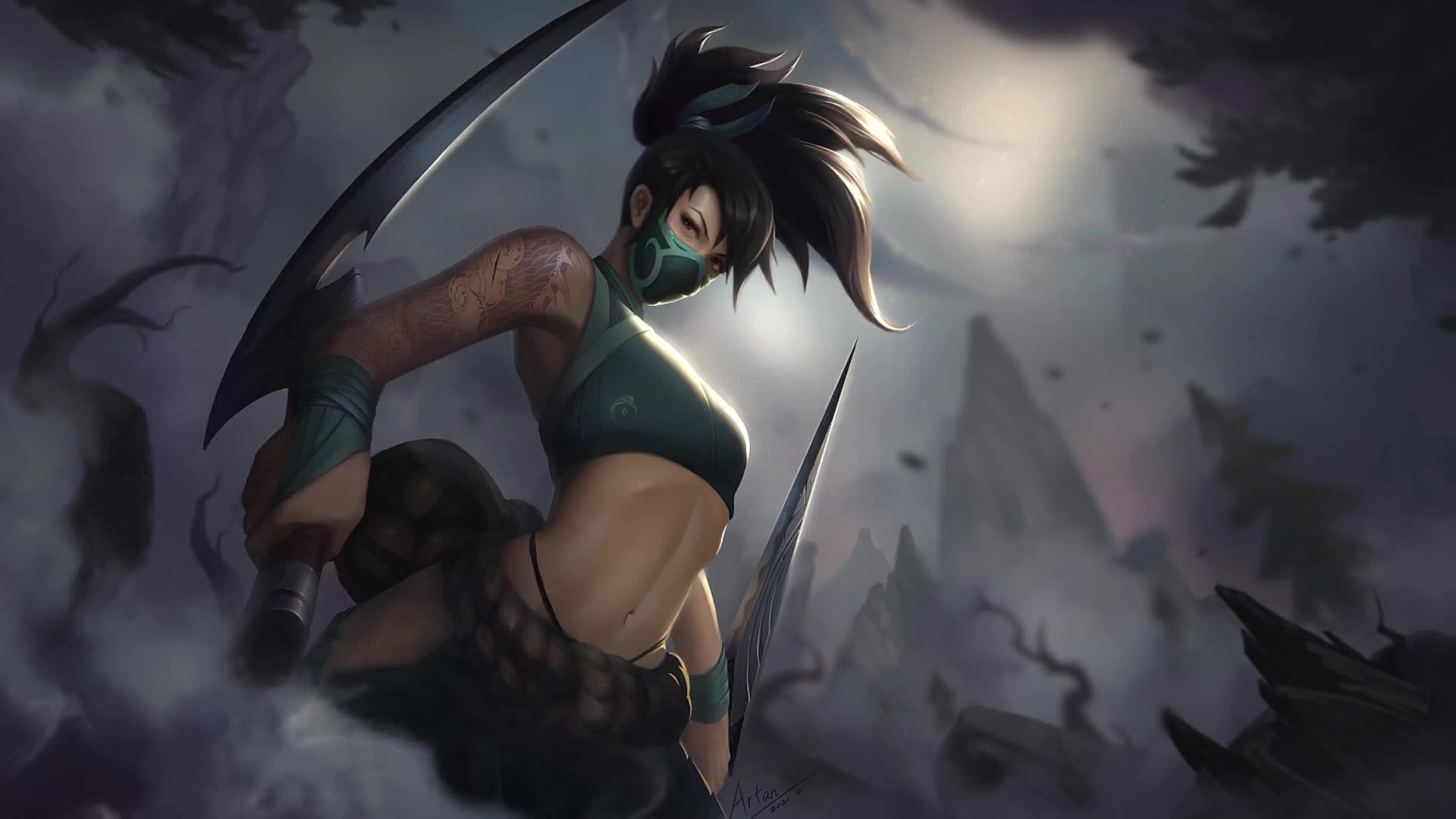 League of Legends Akali Live Wallpaper For PC