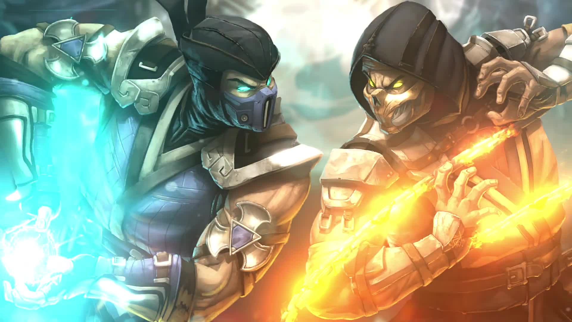 Cool Free Sub Zero Vs Scorpion Live Wallpaper