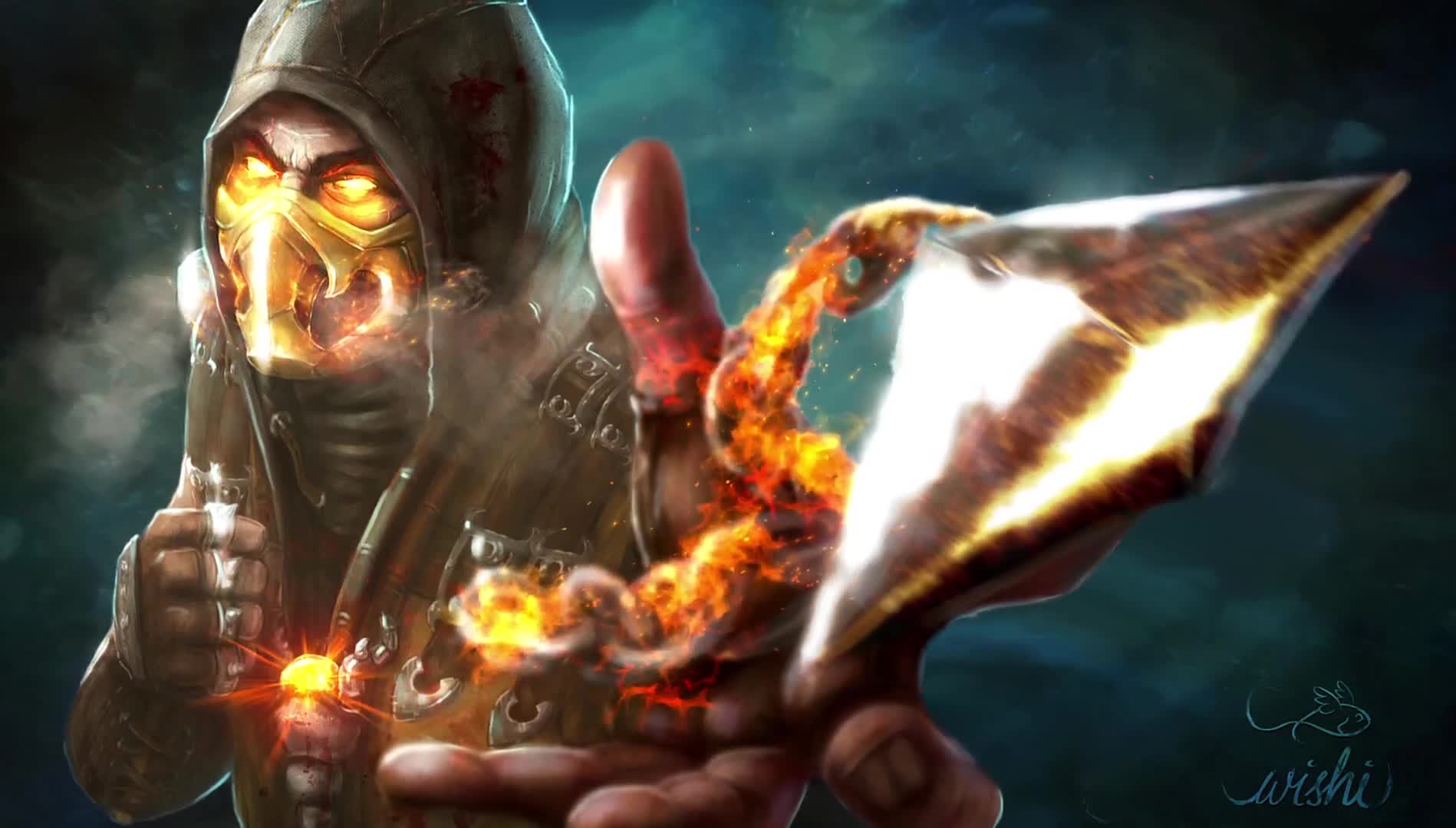 Cool Free Mortal Kombat Scorpion Live Wallpaper 