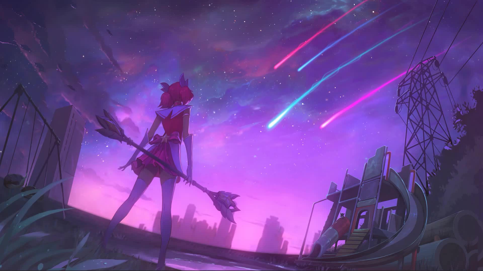 Stratus Clouds Girl Live Wallpaper