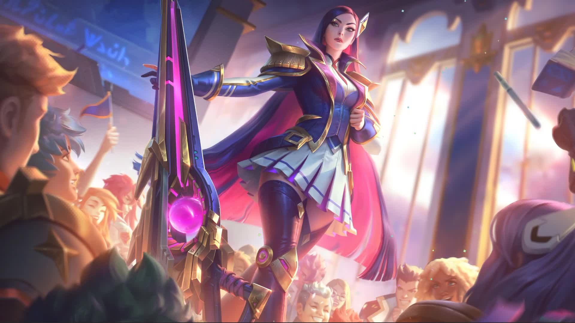 Battle Academia Caitlyn Live Wallpaper
