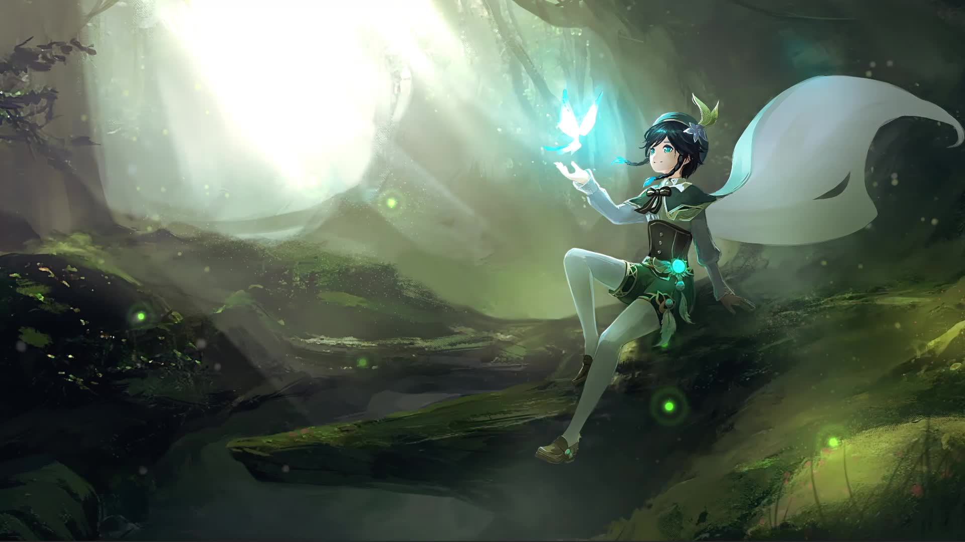 Genshin Impact Venti Anime Game Live Wallpaper