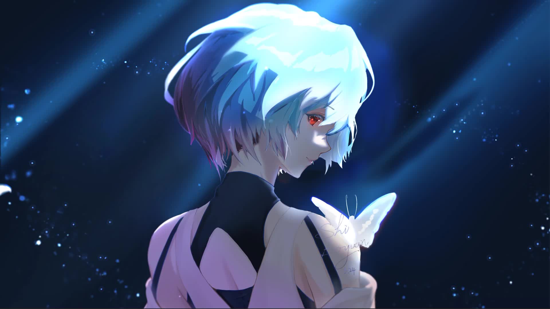 Ayanami, Rei, Neon, Genesis, Anime, Evangelion, Girl, Live Wallpaper