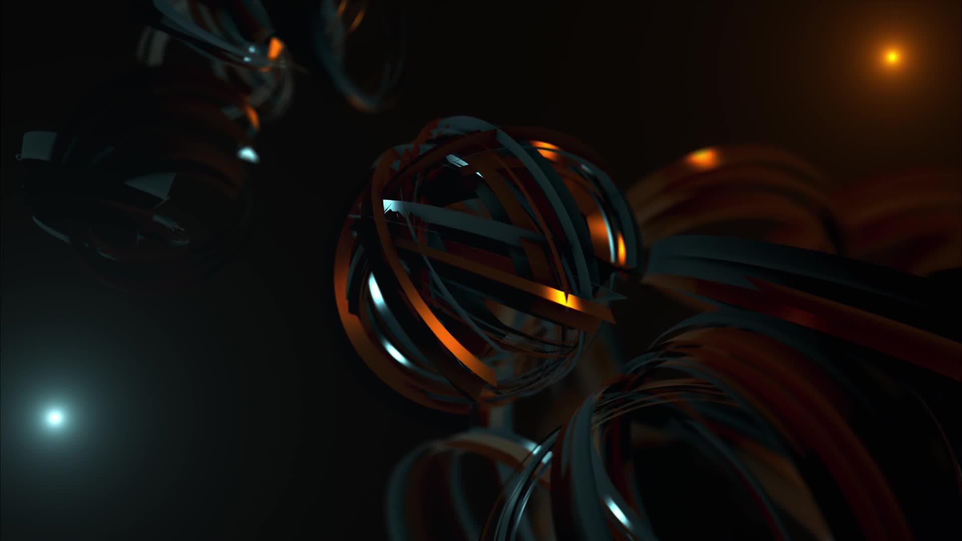 HD Floating Metallic Rings Live Wallpaper & Screensaver