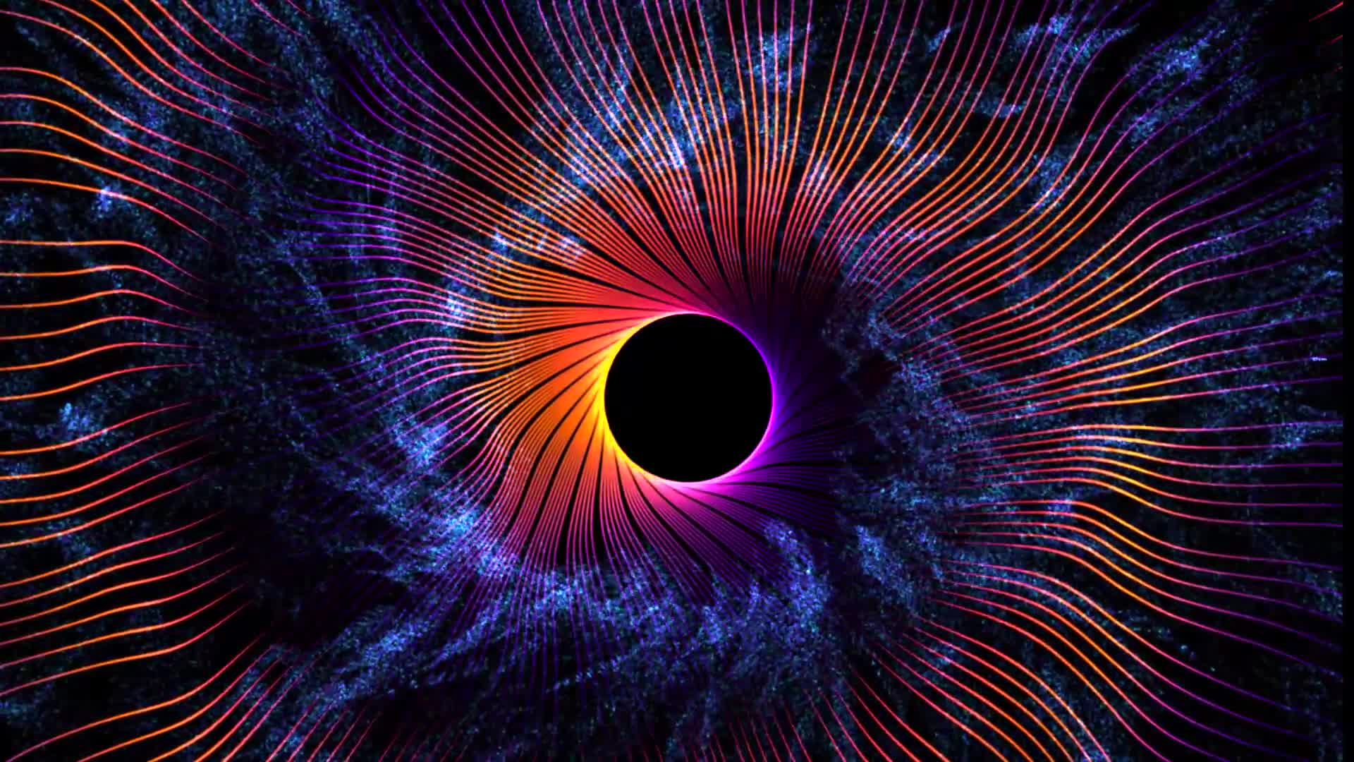 HD Orange Blue Spinning Space Tunnel Live Wallpaper & Screensaver