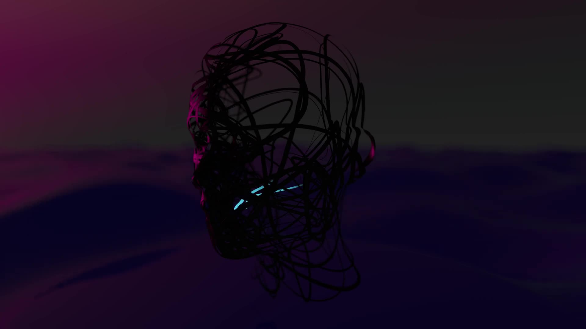 HD Sculpted Face at Sunset Live Wallpaper & Screensaver