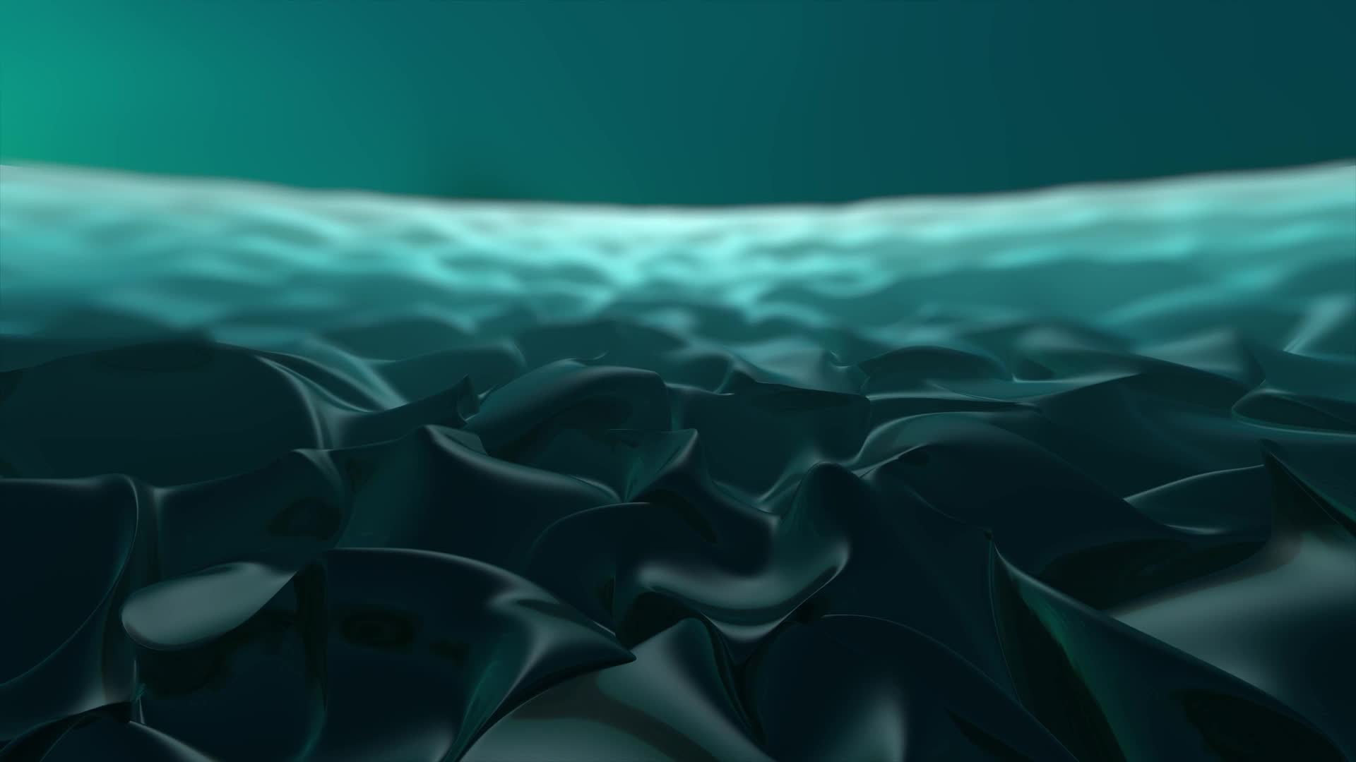 HD Teal Glass Waves Live Wallpaper & Screensaver