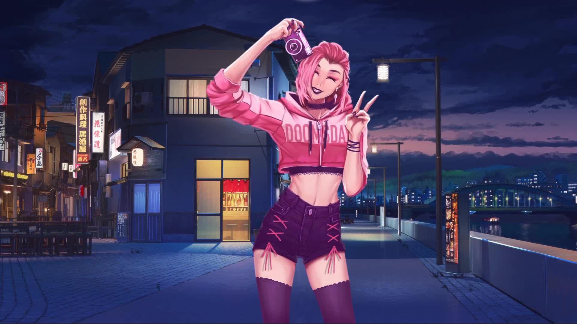 Chill Day Live Wallpaper Girl