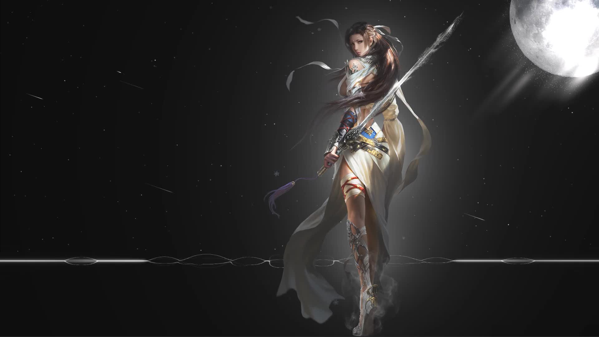 Swordsman Chinese Sword Live Wallpaper Girl