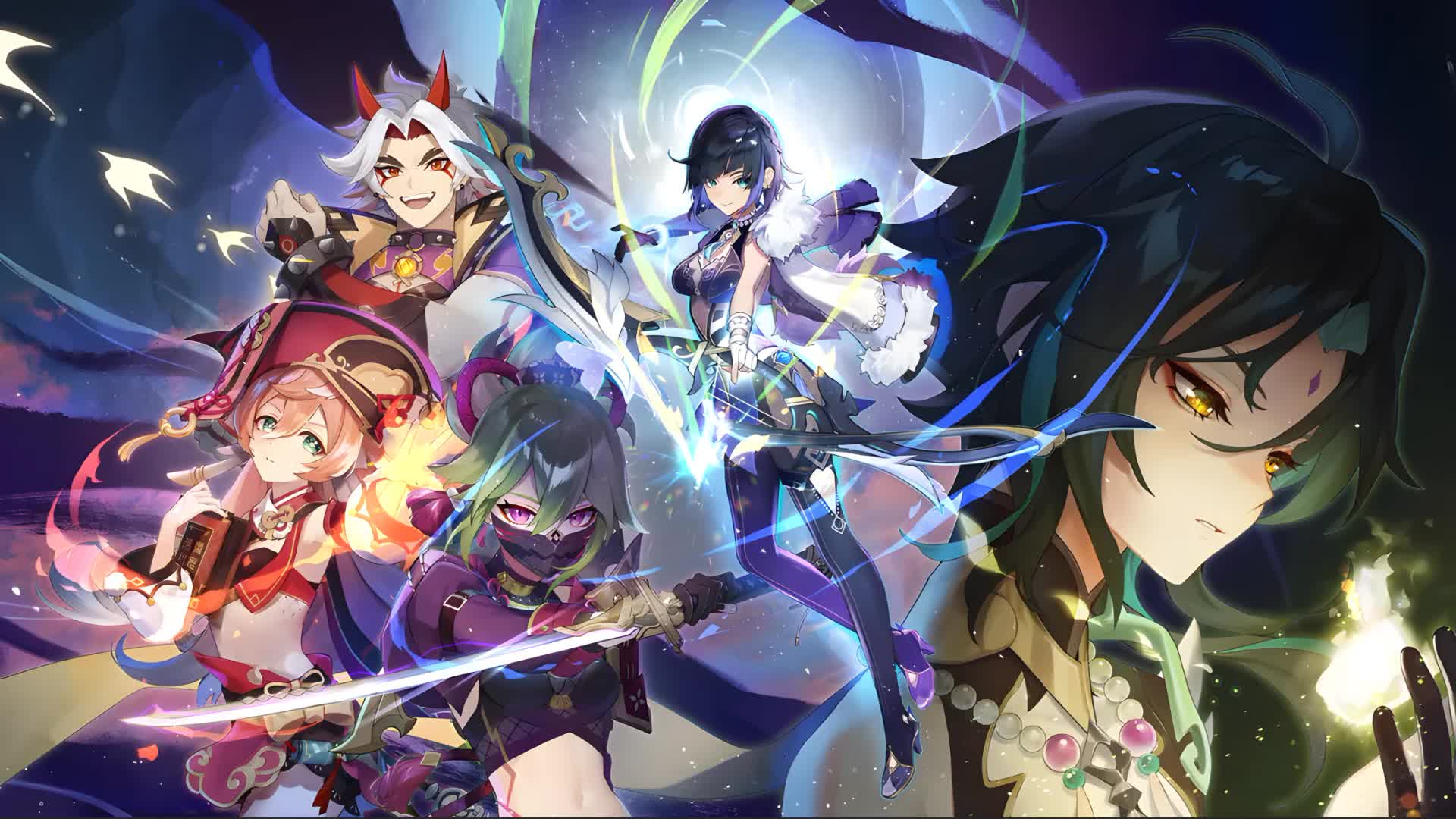 Genshin Impact Anime Heroes Live Wallpaper