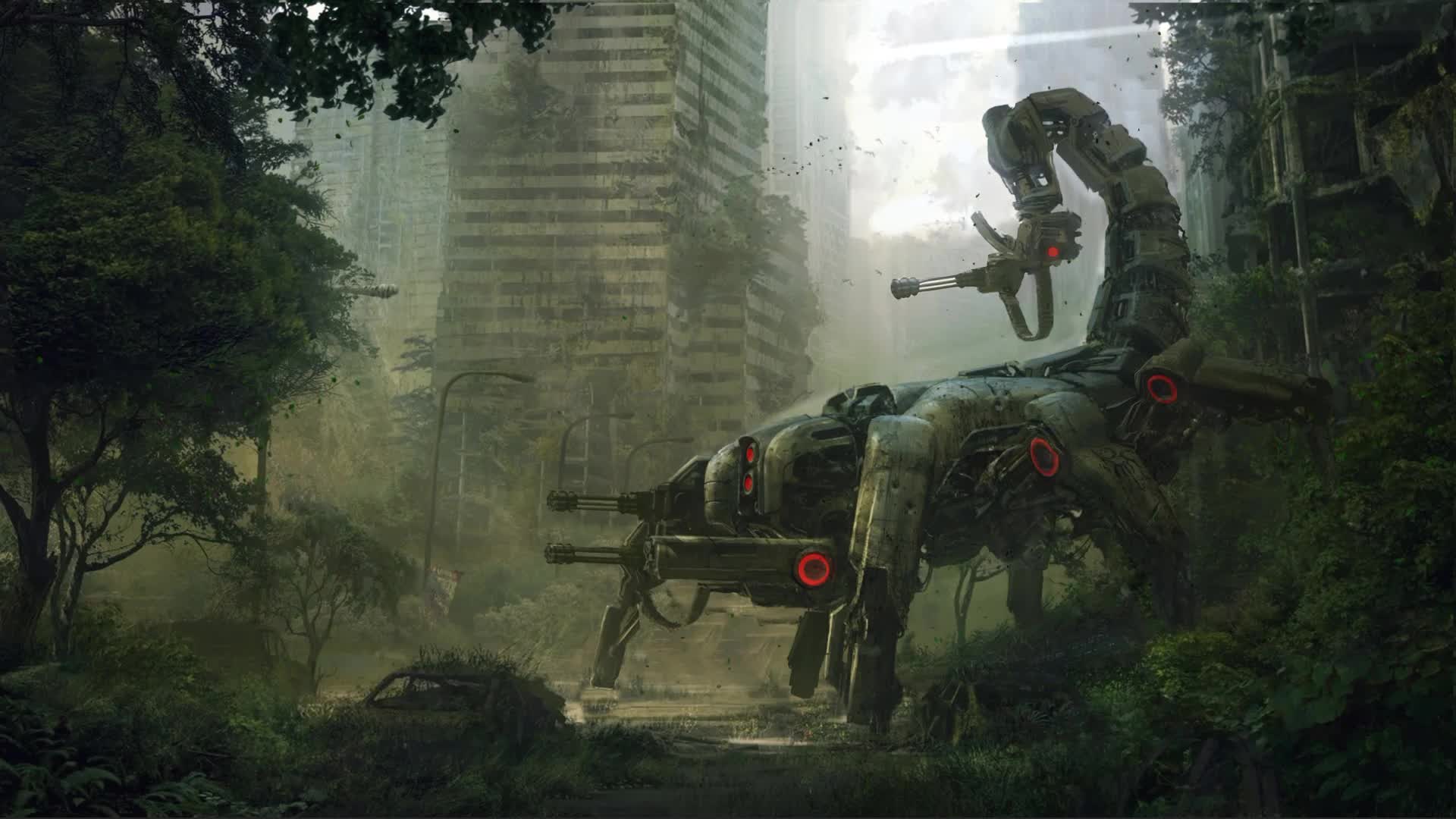 Scorpitron 2.0 Cyborg Wasteland Live Wallpaper