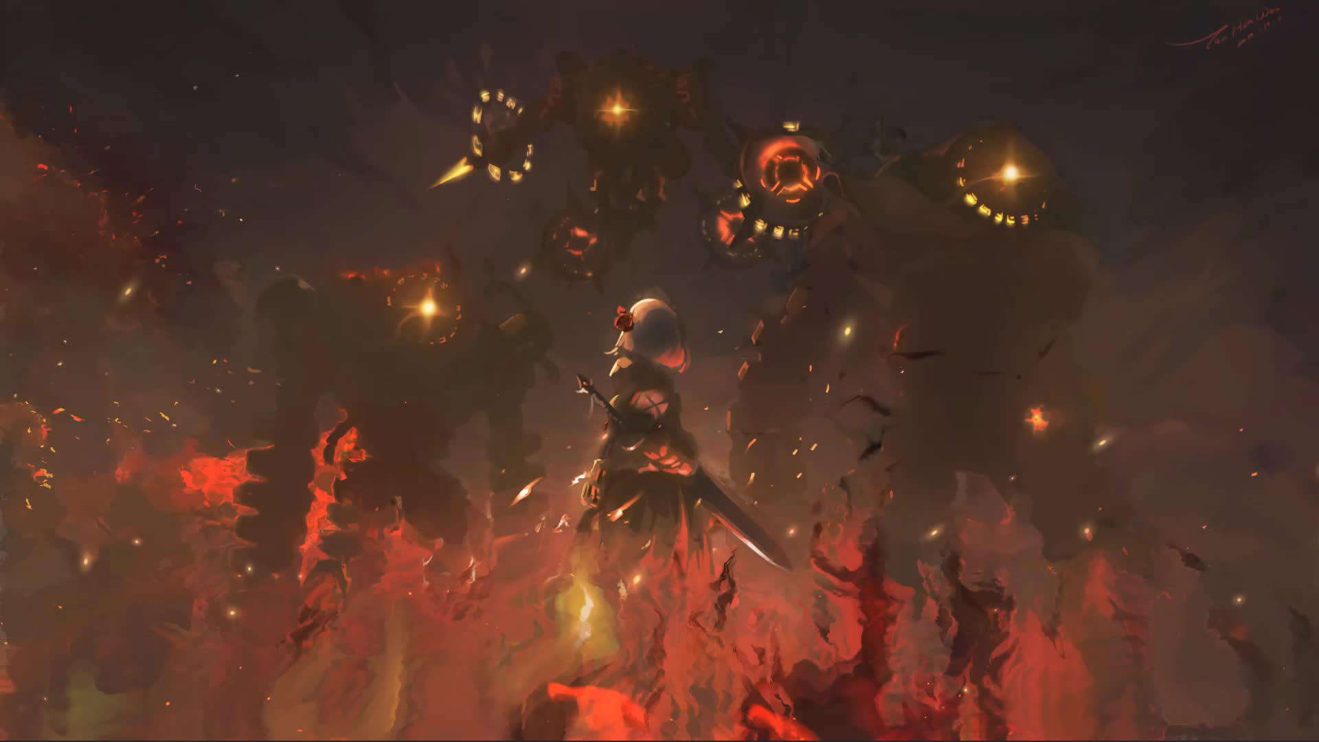 Genshin Impact Noelle Battle Live Wallpaper