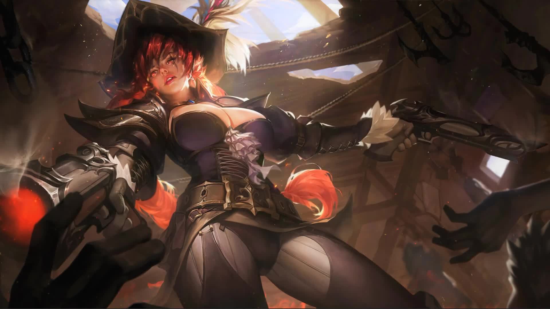 Gunslinger Pirate Girl Live Wallpaper