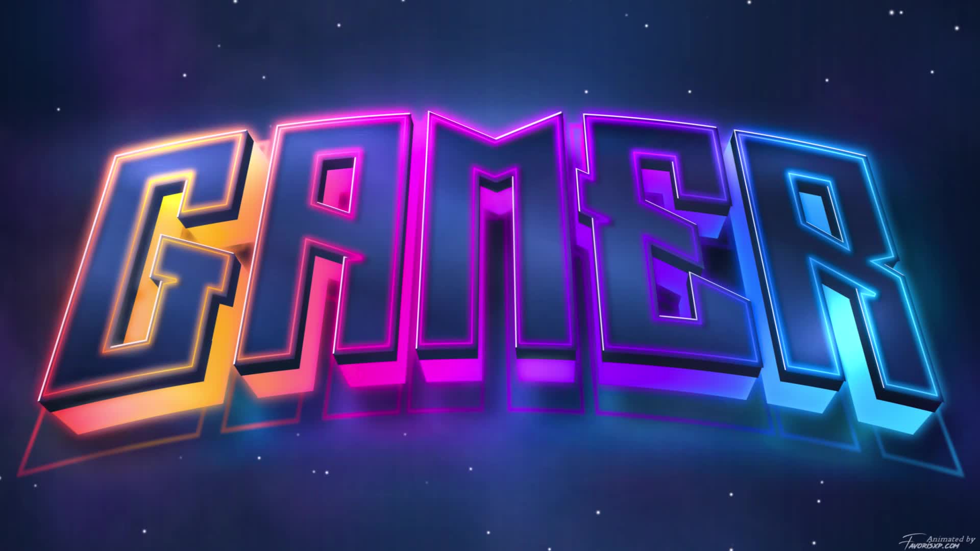 Gamer Neon Animated Wallpaper