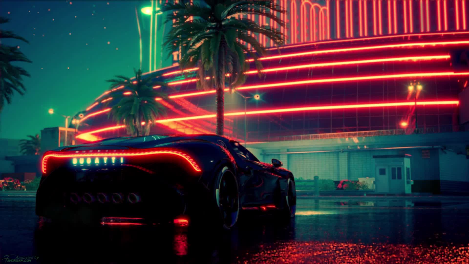 Lavoiturenoire Bugatti Voiture Fond Decran Anime