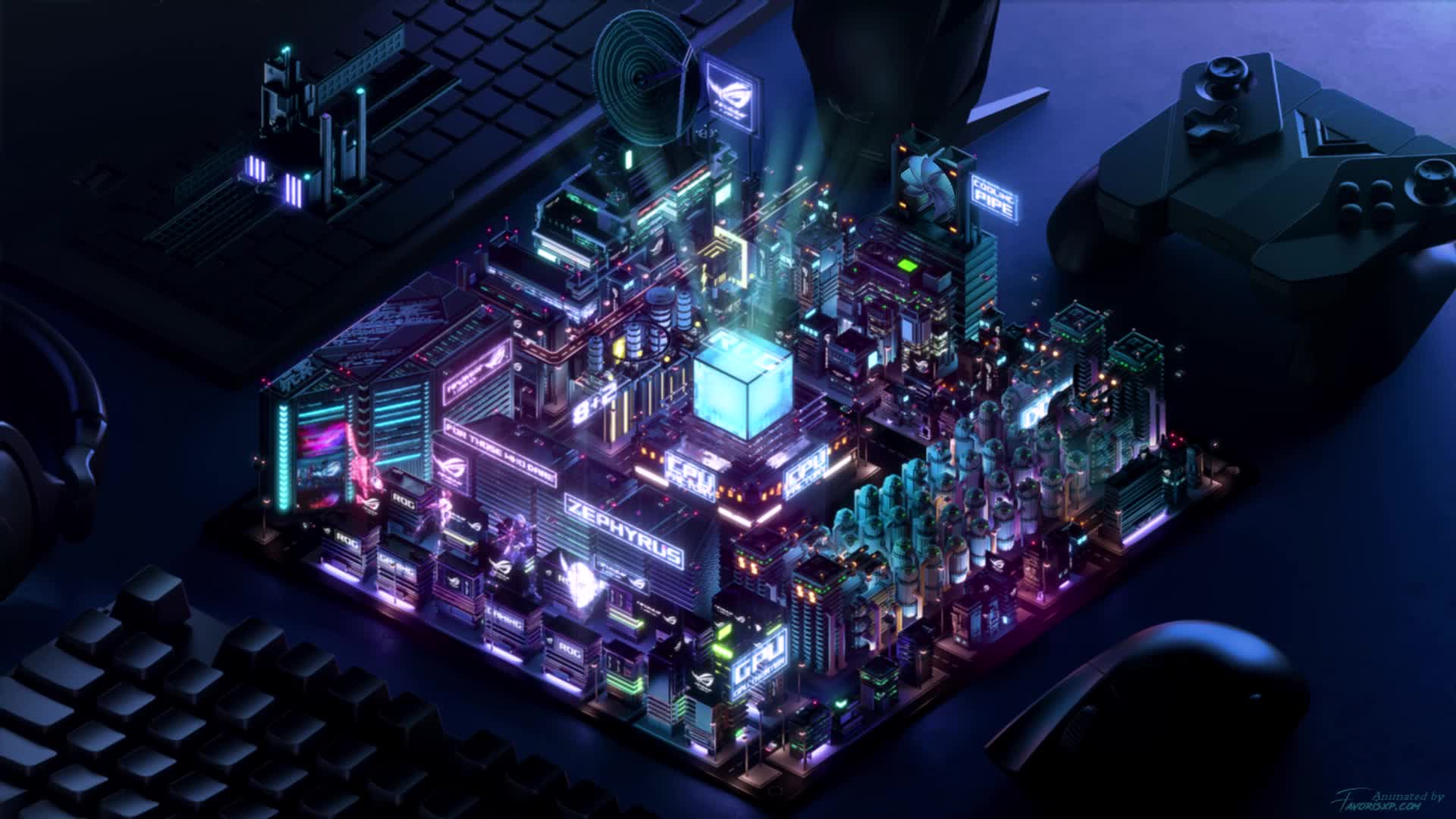 Asus Rog Genesis Animated Wallpaper Pc