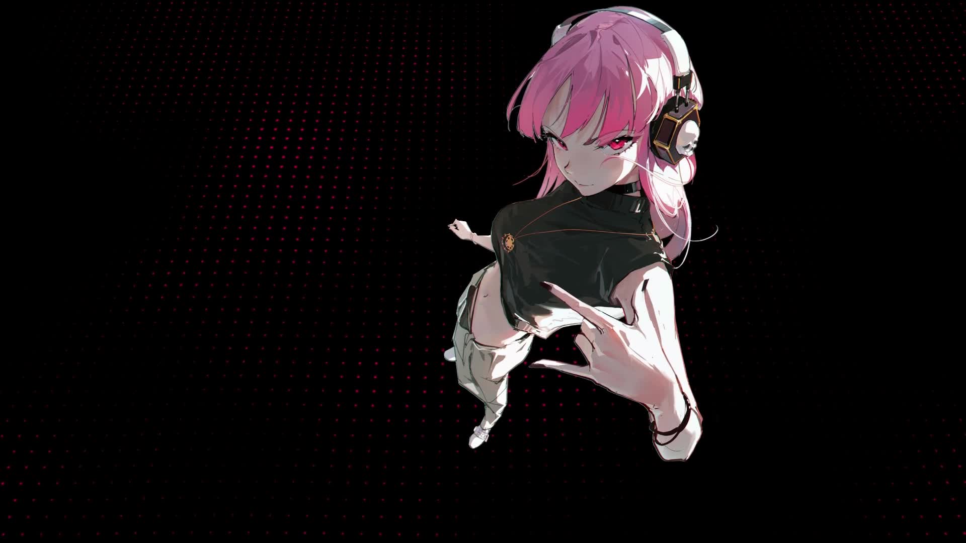 Cool PC Music Girl Live Wallpaper