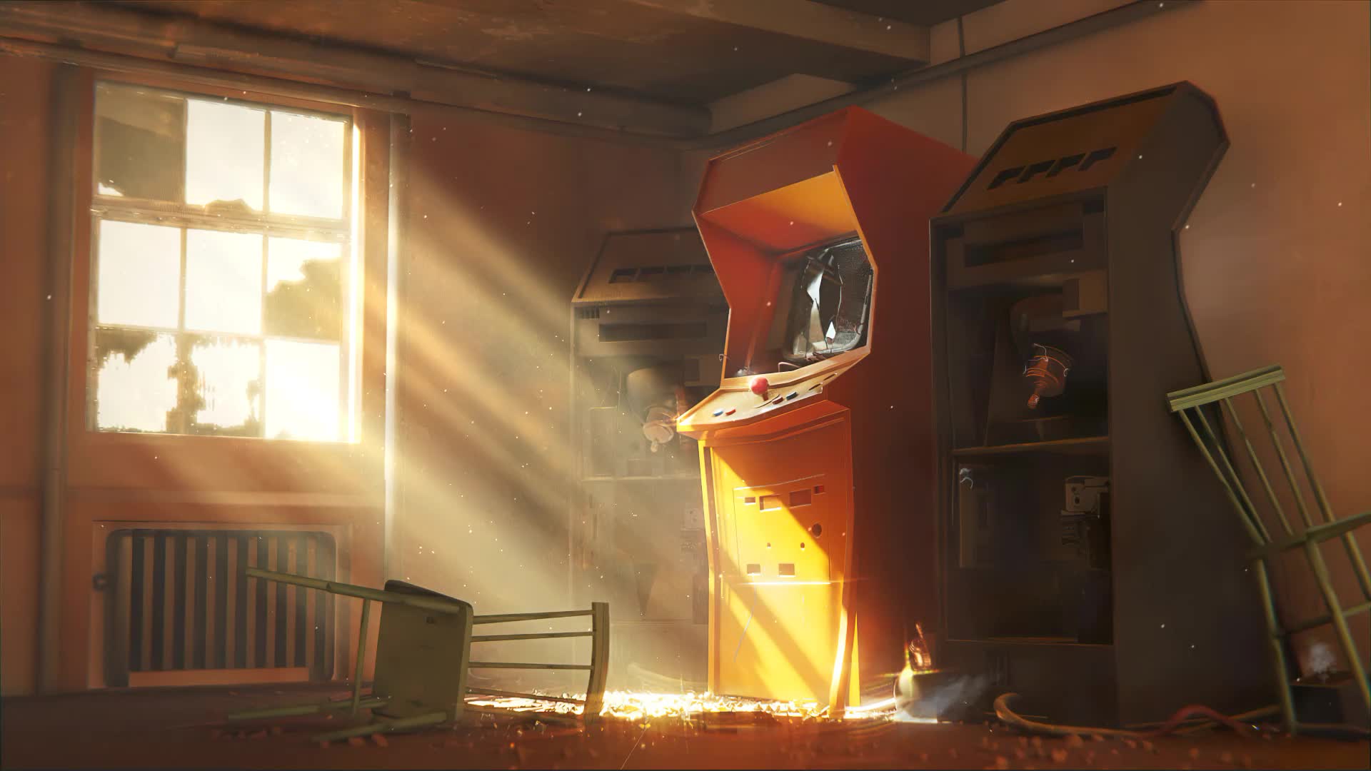 VHS Arcade Machines Live Wallpaper For PC