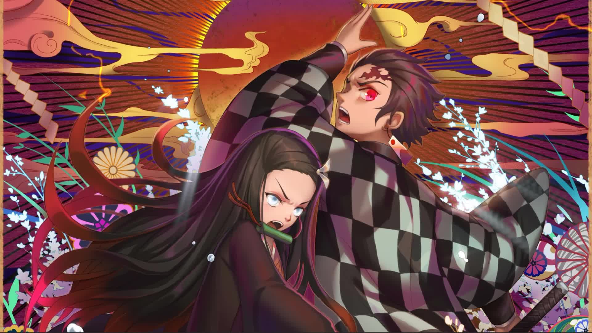 Tanjirou and Nezuko Demon Slayer Anime Live Wallpaper Free