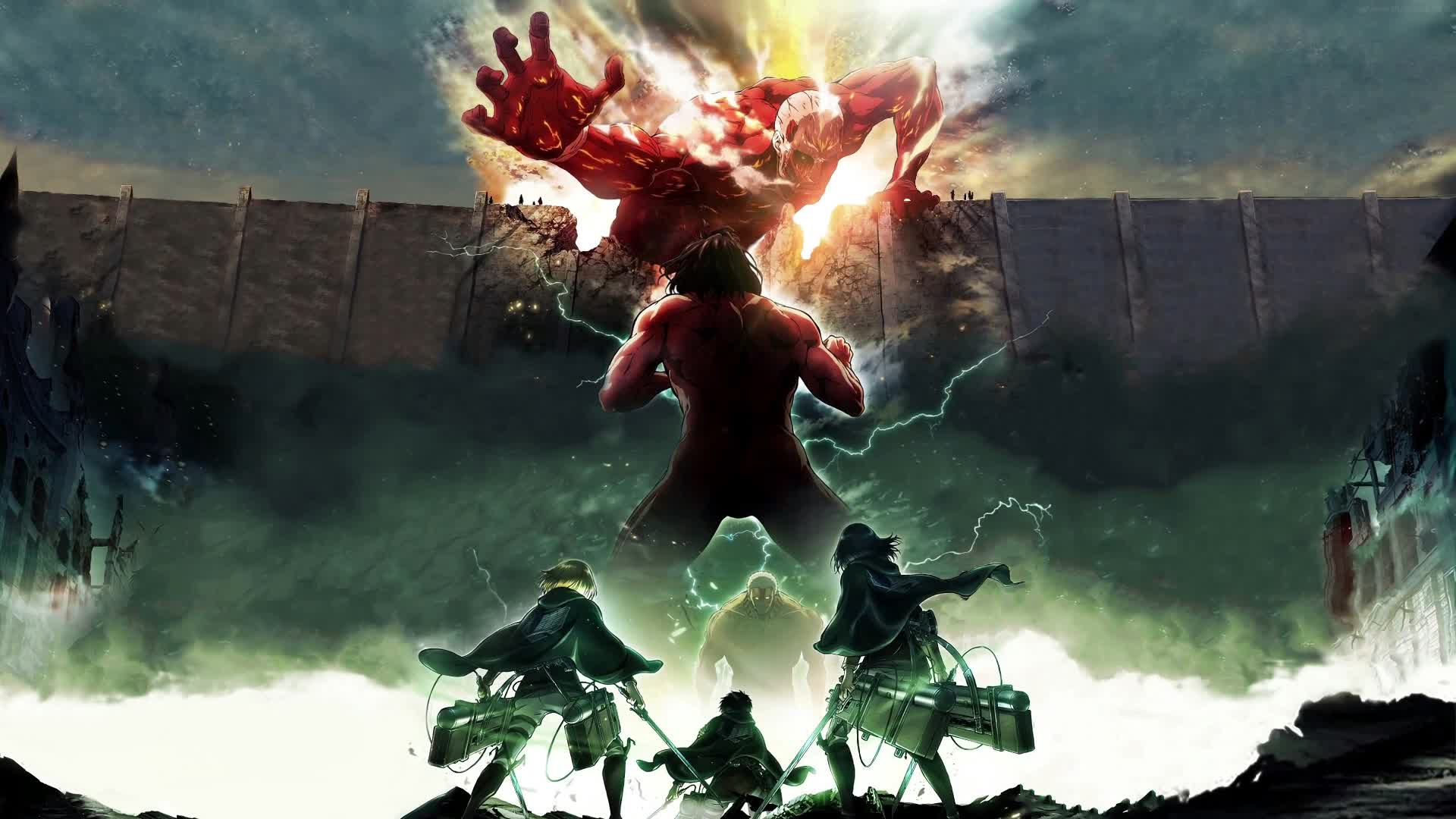 attack titan anime animated wallpaper