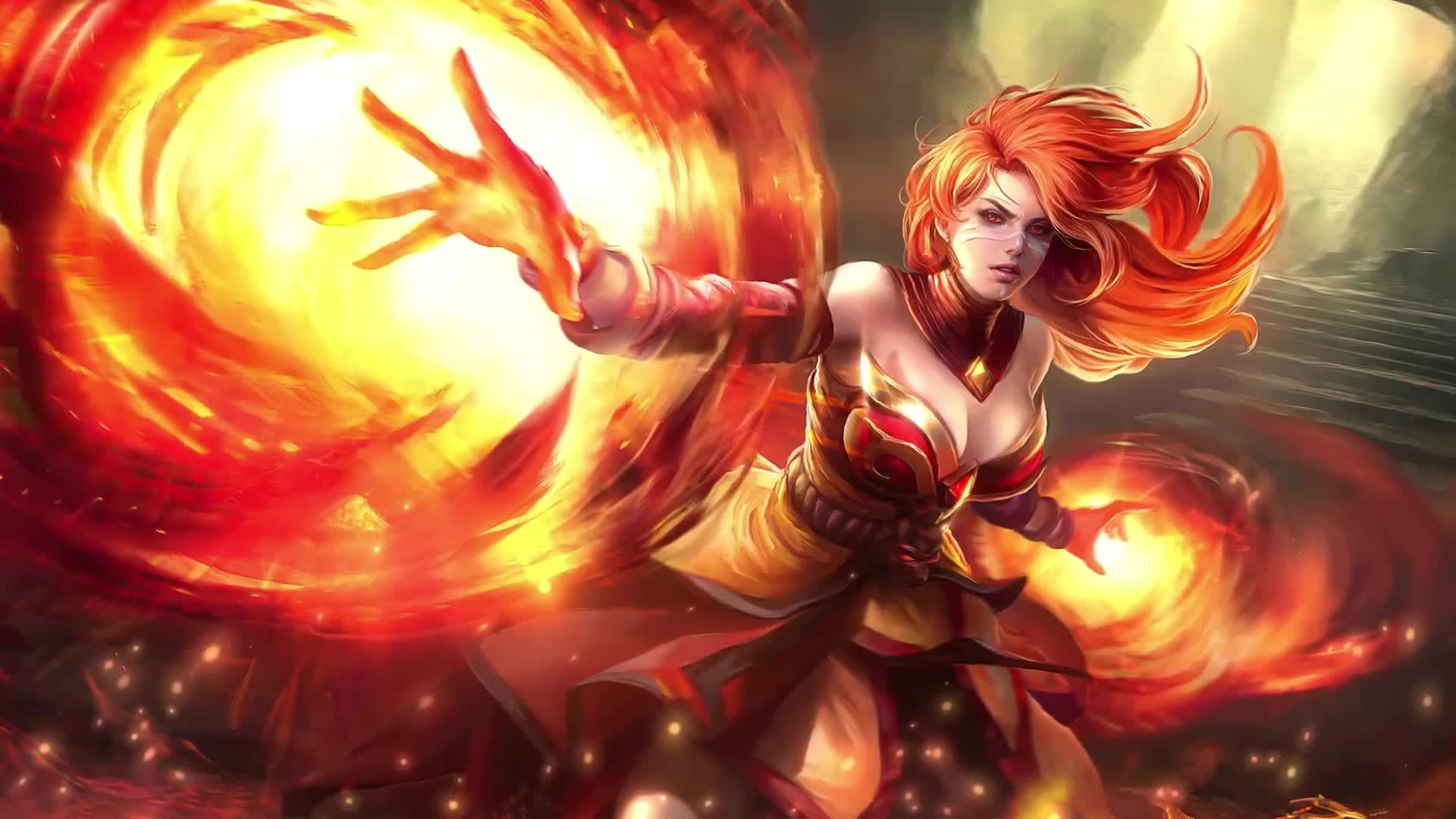 Windows Lina The Slayer Dota 2 Live Wallpaper