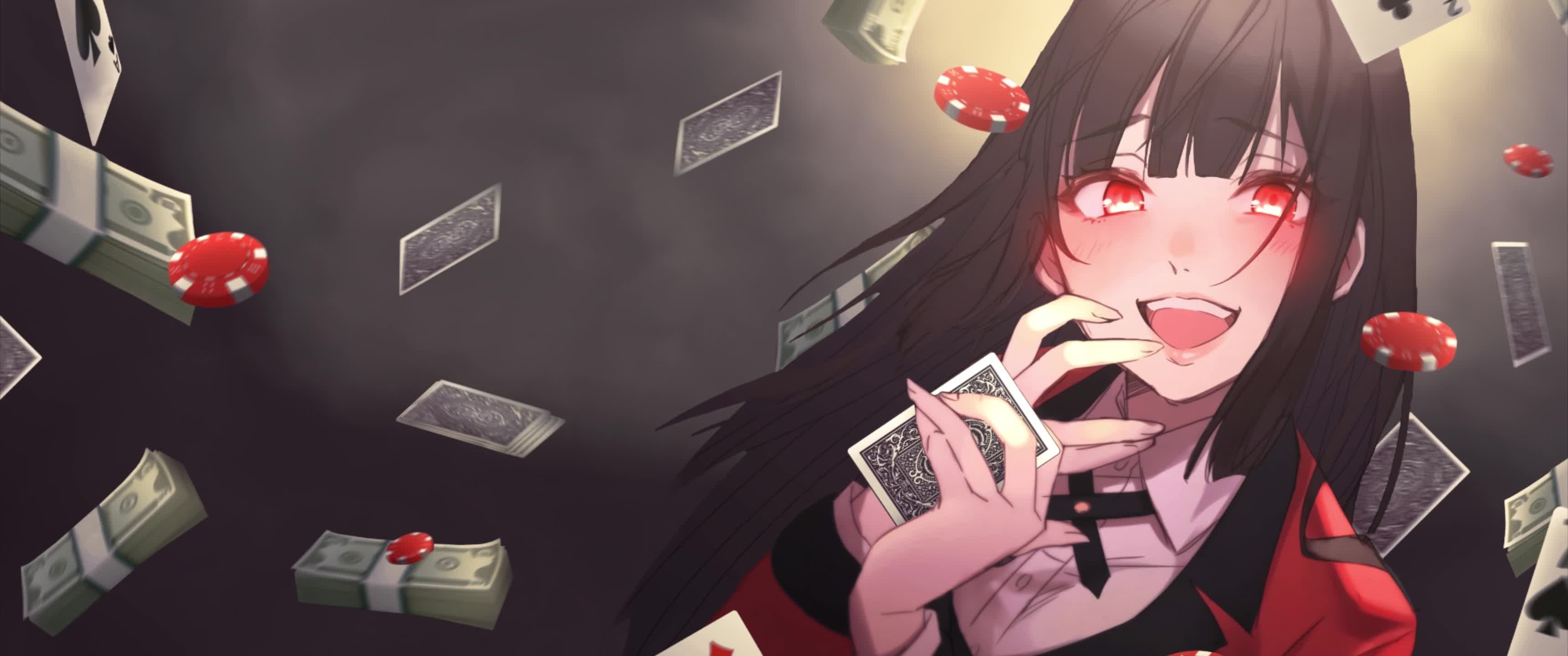 Desktop Yumeko Jabami Gambling Kakegurui Live Wallpaper