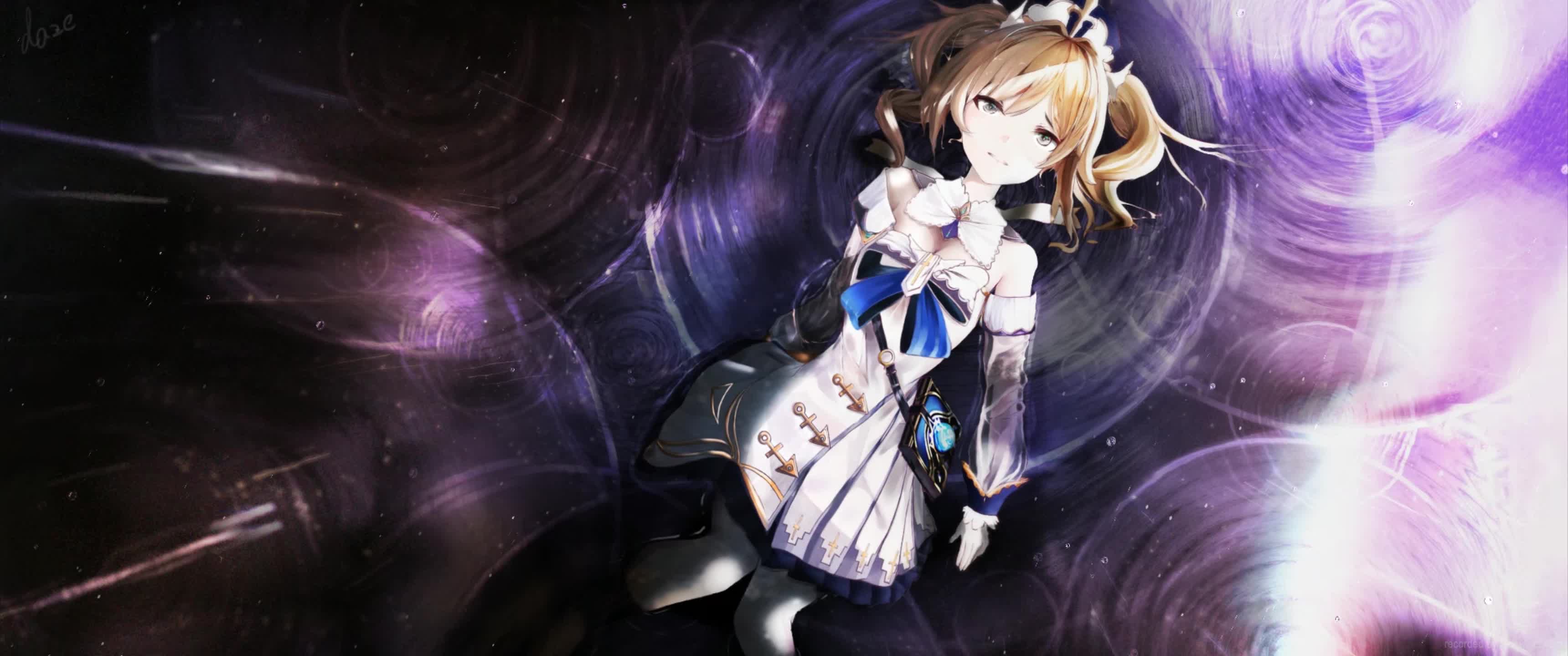 Desktop Barbara Lying Down Genshin Impact Live Wallpaper