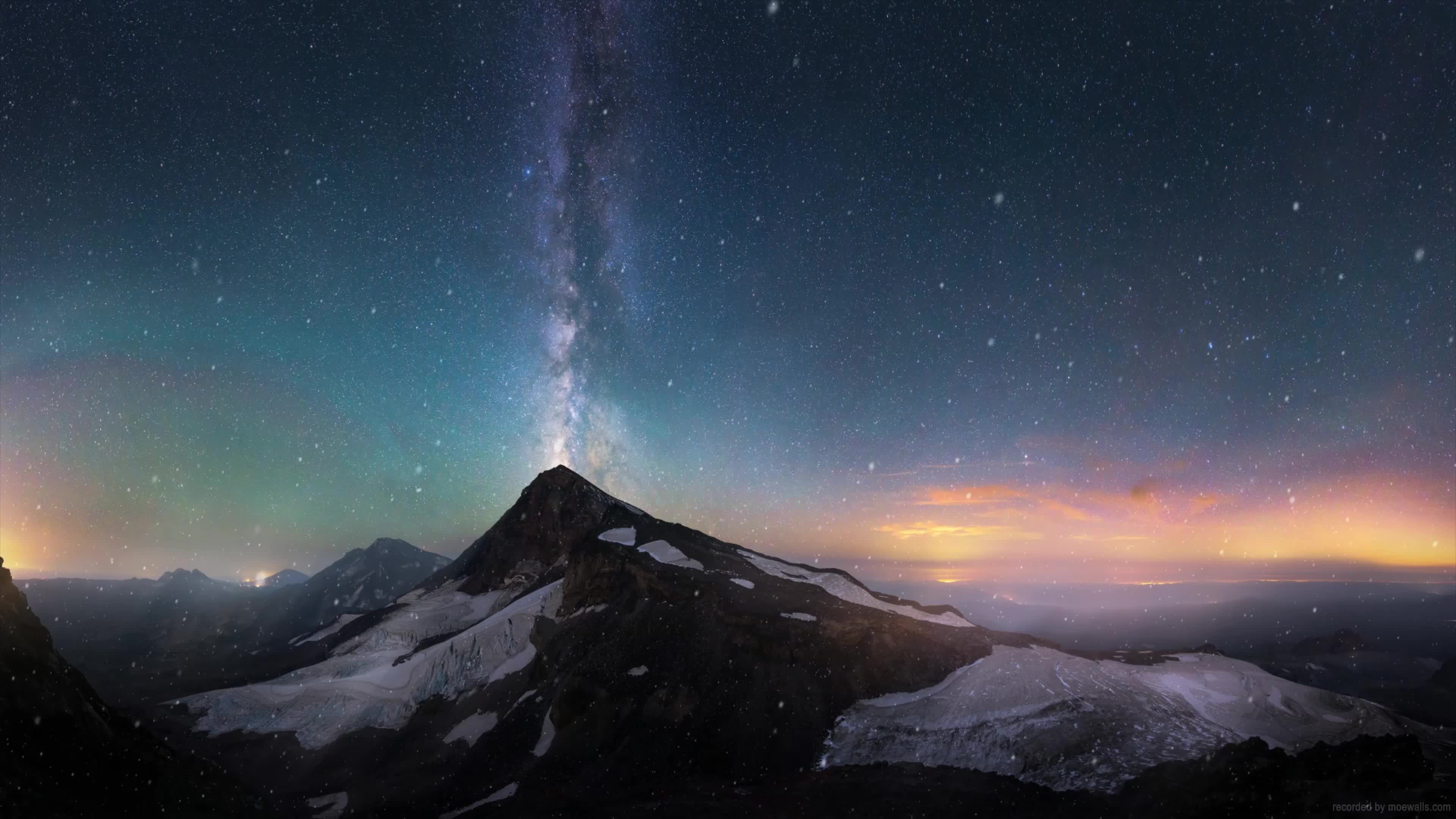 Desktop Winter Frost Mountain Live Wallpaper