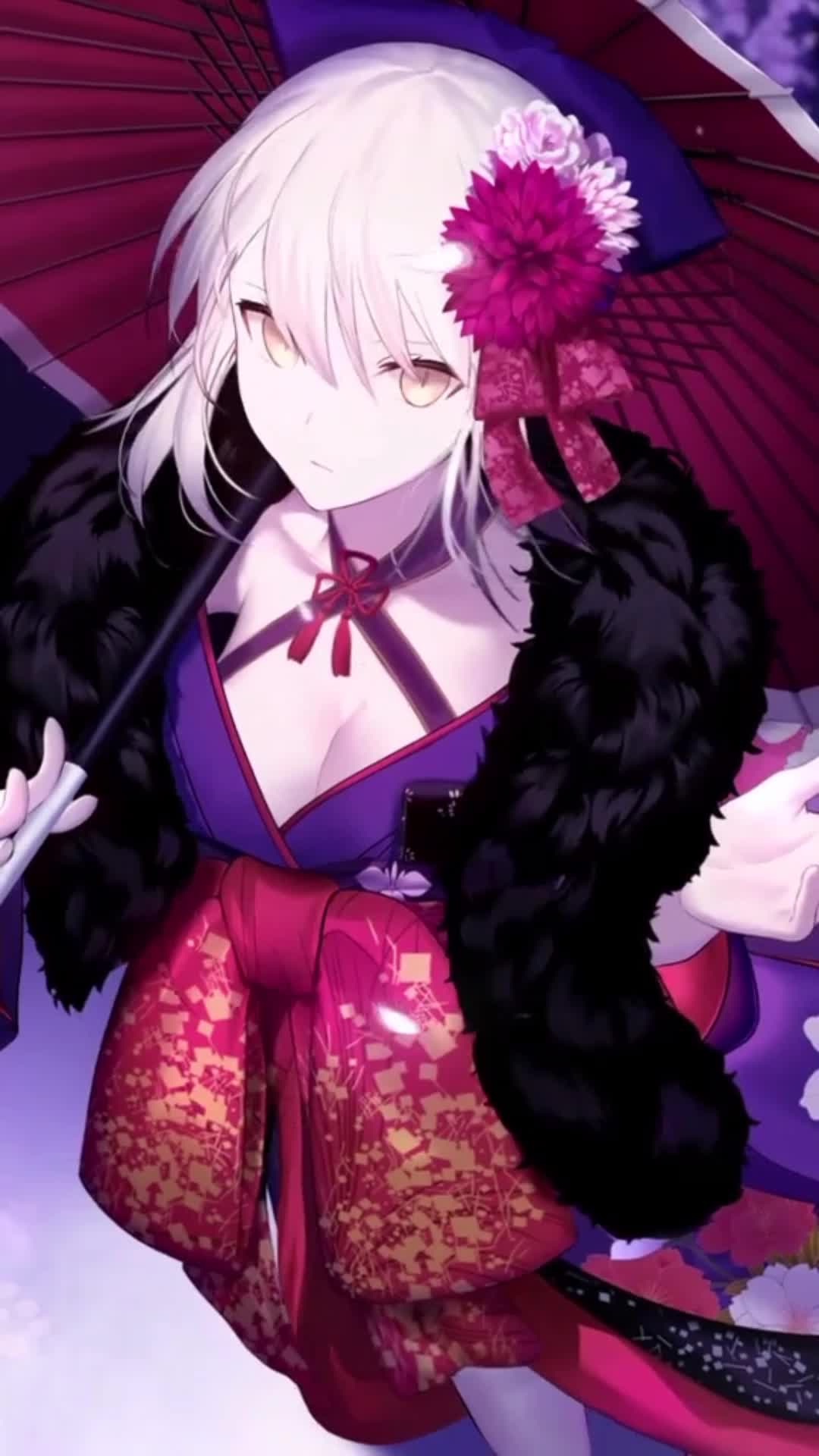 iPhone and Android Saber Girl Anime Live Phone Wallpaper